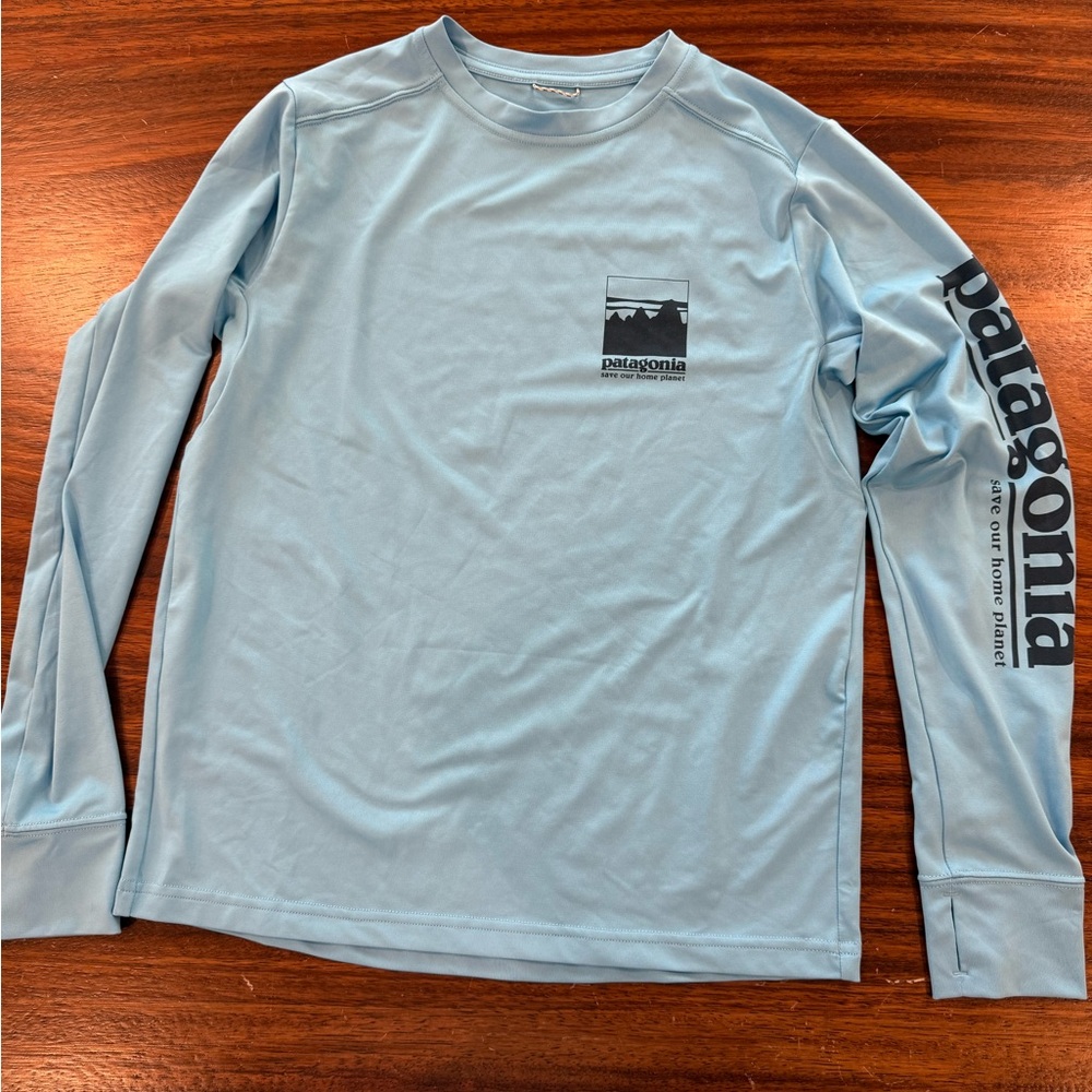 Patagonia Kids Light Blue Rashguard